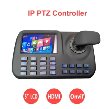 Helian Karšto Onvif suderinamas 3D VAIZDO IP PTZ valdytojas IP PTZ kreiptuką IP PTZ klaviatūros su 5 colių LCD ekraną, IP PTZ kamera