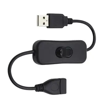 28cm USB Kabelis su Jungikliu ON/OFF, Kabelio Pratęsimas Perjungti USB Lempa USB Ventiliatorius elektros Energijos Tiekimo Linijos Patvarus KARŠTO PARDAVIMO Adapteris
