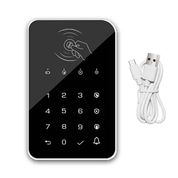 433Mhz Wireless Keyboard Touch Pad Doorbell Mygtuką G50 / G30 / PG103 / W2B Wifi, GSM Signalizacija RFID Kortelę Įkrovimo