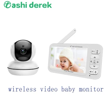 Belaidžio 720P Kūdikis Miega Ekranas 2 Būdas Kalbėti 5inch Naktinio Matymo Babysister Stebėti Vaizdo Kamera, Radijas, Vaizdo Auklės Kameros 860Q