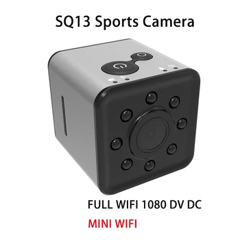 Atspari vandeniui vaizdo Kamera Miniatiūrinė Aukštos raiškos Sportinė Kamera SQ13 Mobiliojo ryšio Nustatymo DVR Belaidė Kamera 1080P TF kortelę, Transporto priemonės vaizdo Kamera