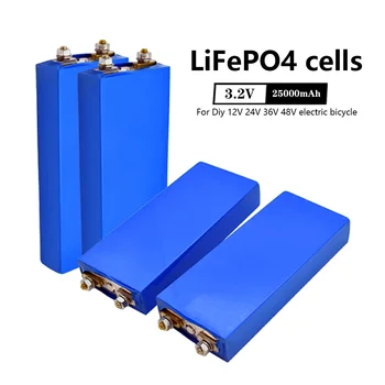 25000mAh 3.2 V LiFePO4 25Ah Baterija Ląstelių Ličio Geležies Fosfato Giliai Ciklų 