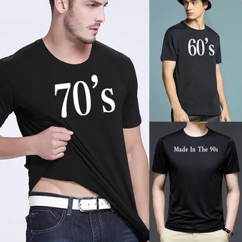 T-shirt Vasaros Drabužių Streetwear Vyrų Drabužių iš 60s~90-ųjų Harajuku T-marškinėliai trumpomis Rankovėmis Viršūnes Elastinga Namų Tee Marškinėliai