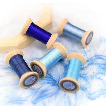 Sapphire blue serijos Aukso Linija/prancūzų siuvinėjimo siūlai/siuvinėjimo spool/spalvinga aukso siuvinėjimo siūlai/ 50 metrų/vnt.