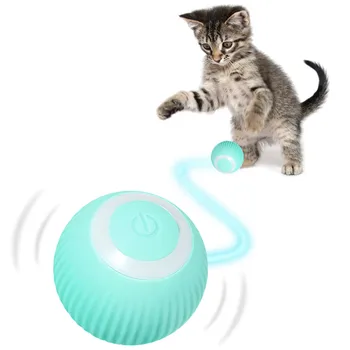 Smart Katė Žaislas Elektros Valcavimo Kamuolys Automatinė Katė Interaktyvūs Žaislai Katėms Mokymo Savarankiškai juda Kamuolys Kačiukas Žaislai, Patalpų Žaisti