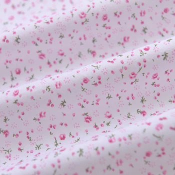 Aukštos kokybės medvilnės vestidos tissus Rožių milteliai, smulkūs skaldyti gėlių medvilnės audinio Drabužiai suknelė kūdikių drabužiai audinio staltiesė