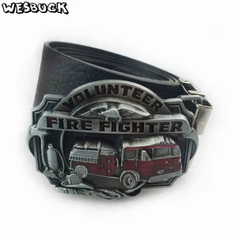 5 VNT MOQ WesBuck prekės kietas vyriškų diržų ugniagesiai profesija fire truck sagtis gaisro departamentas ženklelis ugniagesių pasirašyti gaisrininkai diržas