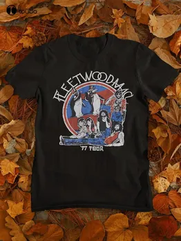 Fleetwood-Mac 77 Kelionių T-Shirt Fleetwood Mac - British American Rock Band 