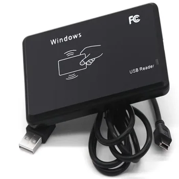 125Khz ir 13.56 MHZ RDA reader prieigos kontrolės įrenginį, kortelių skaitytuvą, USB kortelės numeris vairuotojo kortelės prietaisas