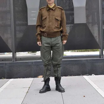 YUTU&MM karinės striukė vilnoniai paltai atvartas ilgomis rankovėmis slim lieknėjimo pora stilius armijos geltona vilnoniai audiniai vyrams ir moterims
