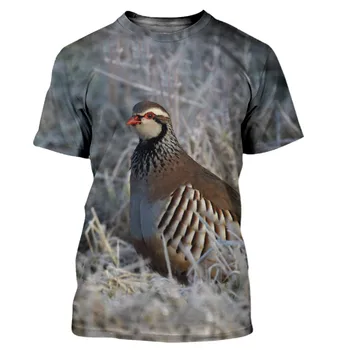 Kurapka Paukštis - 3D Atspausdintas T-shirt Vyrams ir Moterims, Harajuku Stilius Atsitiktinis marškinėliai, Gatvės Drabužiai, Direct Pristatymas