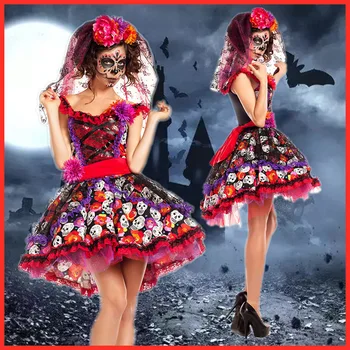 Moterų Suknelės, Helovinas Kostiumas Mergaitėms Šalis Suknelė Vampyras Moliūgų Ragana Cosplay Princesė Kalėdų aldult Drabužiai