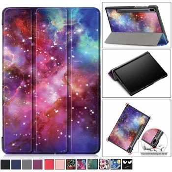 Slim Case for Samsung Galaxy Tab S6 10.5 SM-T860 SM-T865 10.5'Tablet Smart Apversti Stovo Dangtelį Galaxy Tab S6 10.5 Case + rašiklis