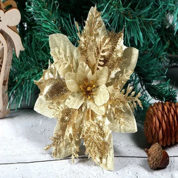Dirbtinių Gėlių Modeliavimas Gėlės, Kabo Kalėdos Šalis Dvigubo Sluoksnio Švenčių Crafting Priedai Rožinė Kalėdų Medžio Apdaila