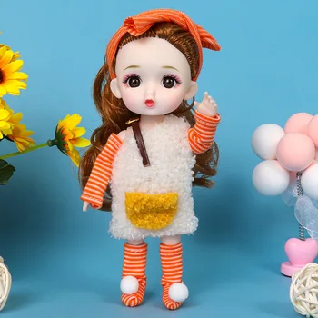 16 Cm Bjd Doll Princesė Cute Mados Sudaro Funning 