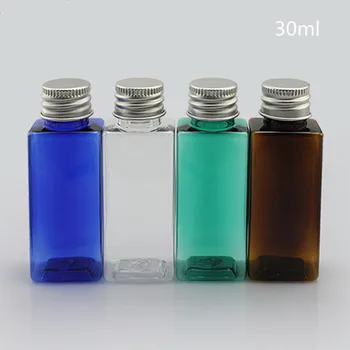 50pcs/daug 30ml aikštėje aliuminio dangteliu butelį PET plastikinių butelių Plastikinių pakuočių buteliukas