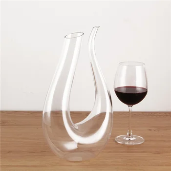 1500ml U-formos Stiklo Butelis Decanter Viskis Decanter Balionėlis Krištolo, Decanter Bottleglass Butelių Vyno Gėrimas