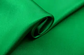 Howmay 100% grynas charmeuse šilko satino audinio 30m/m 114cm žalia 46# ypatingai didelio svorio suknelė ar cheongsam