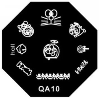 KU serijos Nagų dailės antspaudu antspauduoti vaizdo šabloną Naujas seksualus mados daugkartinio naudojimo Graži grafika QA10