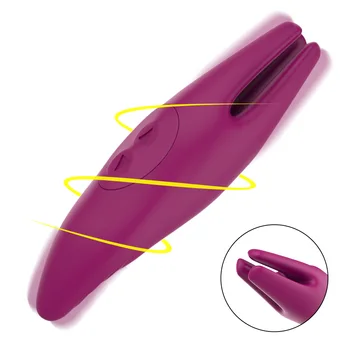 Antgalis Klitorio Sukimosi Stimuliatorius Dual Side Naudoti Sekso Žaislus Moteris Dildo Makšties Masažas G Spot Vibratorius Lazdelė