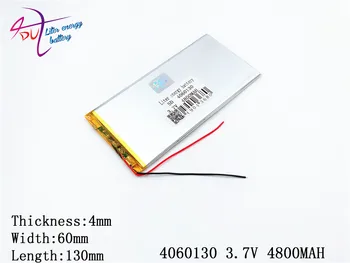 Litro energijos baterijos 1PCS 4060130 3.7 V 4800MAH Universalus Li-ion baterija tablet pc 7 colių 8 colių 9inch mobiliojo galia